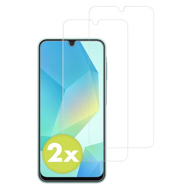 Accezz - Tempered Glass Screenprotector 2-pack voor Samsung Galaxy A16 / A17 / A26 - Transparent