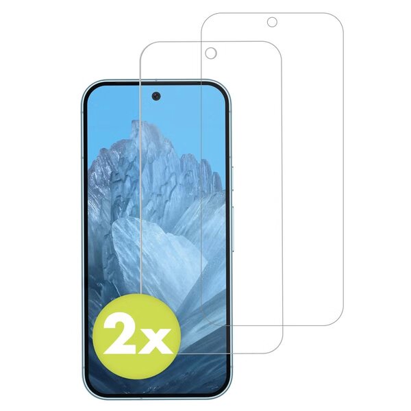Accezz - Tempered Glass Screenprotector 2-pack voor Google Pixel 9 / 9 Pro / 10 / 10 Pro - Transparent