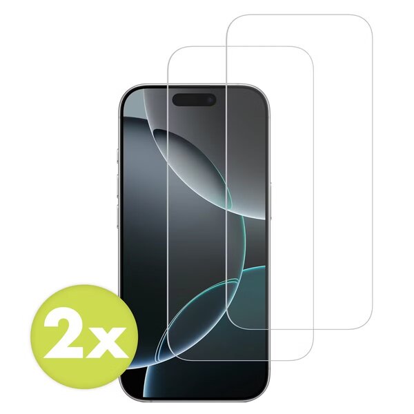Accezz - Tempered Glass Screenprotector 2-pack voor Apple iPhone Air - Transparent