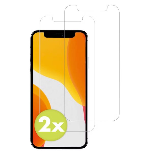 Accezz - Tempered Glass Screenprotector 2-pack voor Apple iPhone 12 Mini - Transparent