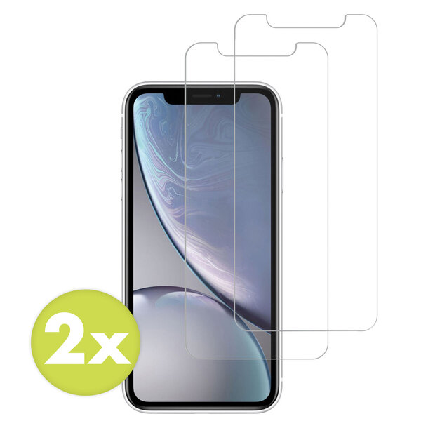 Accezz - Tempered Glass Screenprotector 2-pack voor Apple iPhone 12 (Pro) / 11 / XR - Transparent