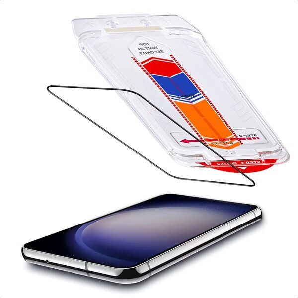 Accezz - Tempered Glass Screenprotector + Applicator voor Samsung Galaxy S23 - Transparent