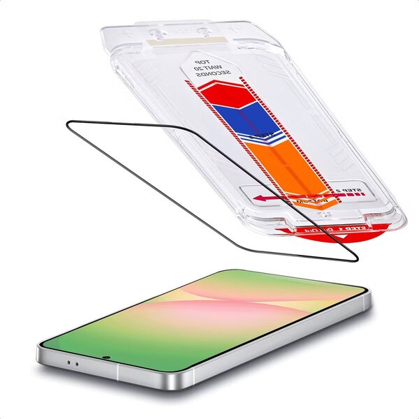 Accezz - Tempered Glass Screenprotector + Applicator voor Samsung Galaxy A56 - Transparent