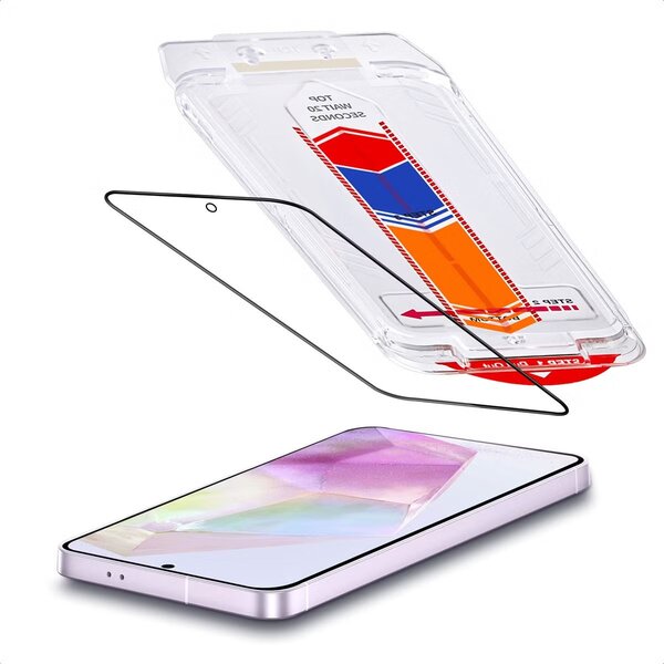 Accezz - Tempered Glass Screenprotector + Applicator voor Samsung Galaxy A35 - Transparent