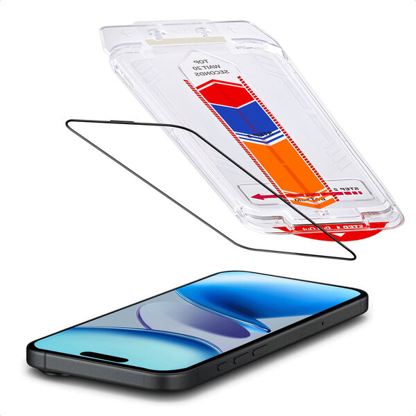 Accezz - Tempered Glass Screenprotector + Applicator voor Apple iPhone Air - Transparent