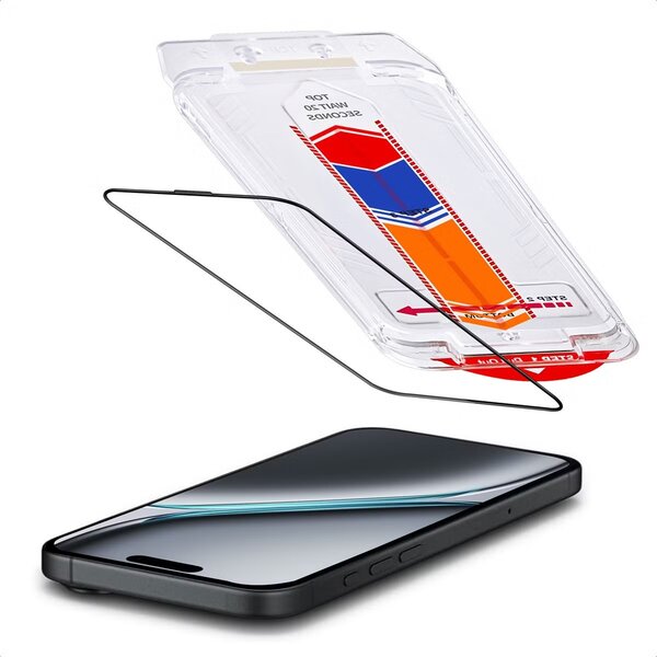 Accezz - Tempered Glass Screenprotector + Applicator voor Apple iPhone 17 - Transparent