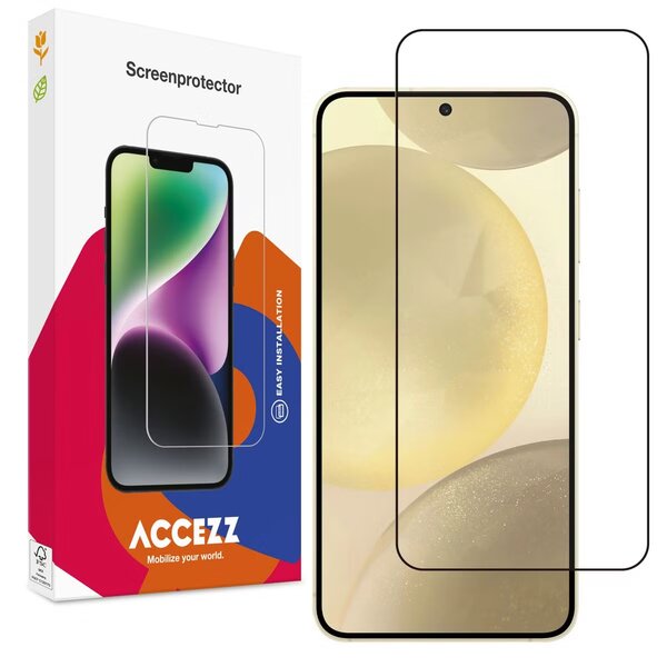 Accezz - Tempered Glass Full Cover Screenprotector voor Samsung Galaxy S24 Plus / S25 Plus - Transparent