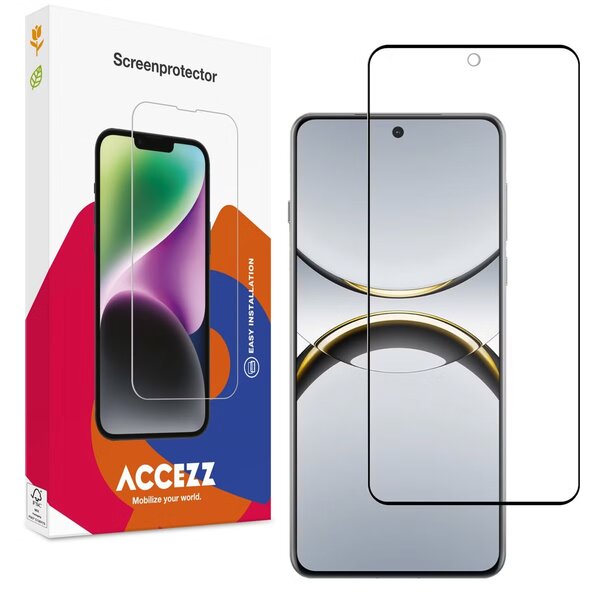 Accezz - Tempered Glass Full Cover Screenprotector voor OPPO Find X8 Pro - Transparent
