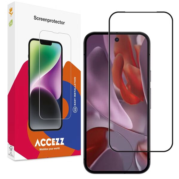 Accezz - Tempered Glass Full Cover Screenprotector voor Google Pixel 9A - Transparent