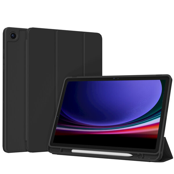Accezz - Smart Silicone Bookcase voor Samsung Galaxy Tab A9 8.7 inch - Black