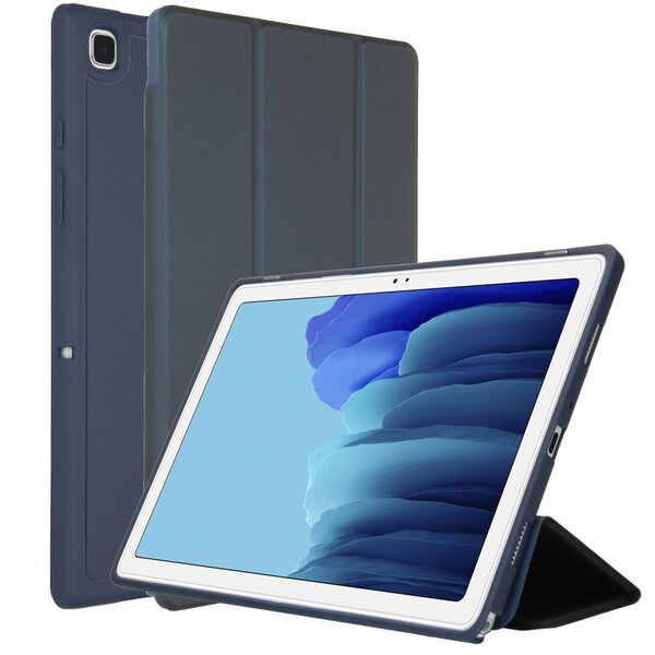 Accezz - Smart Silicone Bookcase voor Samsung Galaxy Tab A7 - Dark Blue