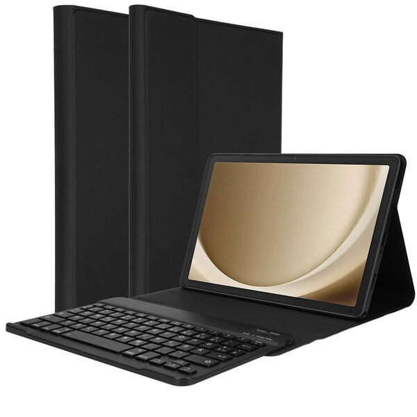 Accezz - QWERTY Bluetooth Keyboard Bookcase voor Samsung Galaxy Tab A9 Plus - Black