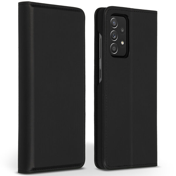 Accezz - Premium Leather Slim Bookcase voor Samsung Galaxy A52(s) (5G/4G) - Black
