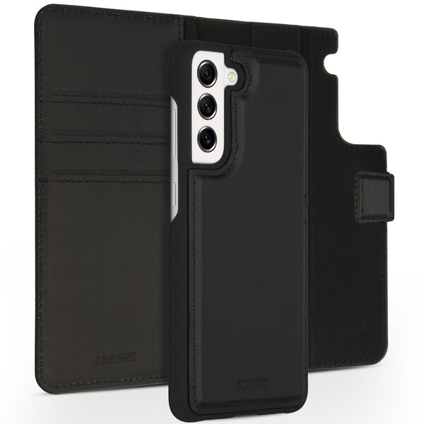 Accezz - Premium Leather 2 in 1 Wallet Bookcase voor Samsung Galaxy S21 FE - Black