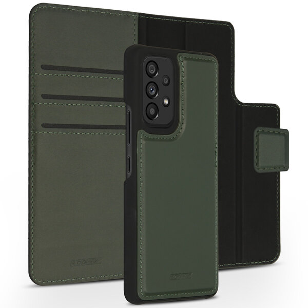 Accezz - Premium Leather 2 in 1 Wallet Bookcase pour Samsung Galaxy A53 - Green