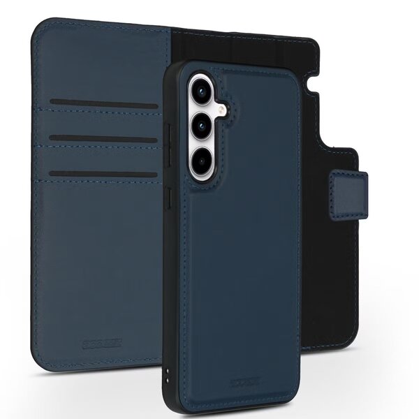 Accezz - Premium Leather 2 in 1 Wallet Bookcase voor Samsung Galaxy A35 - Dark Blue