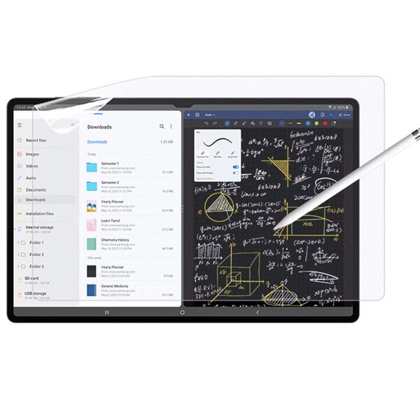 Accezz - Paper Feel Screenprotector voor Samsung Galaxy Tab S10 Ultra / Tab S9 Ultra - Transparent