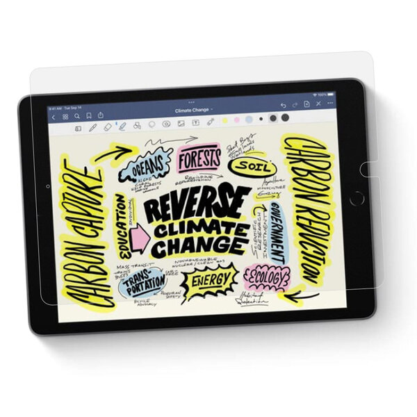 Accezz - Paper Feel Screenprotector voor Apple iPad 9 (2021) 10.2 inch / iPad 8 (2020) 10.2 inch / iPad 7 (2019) 10.2 inch - Transparent