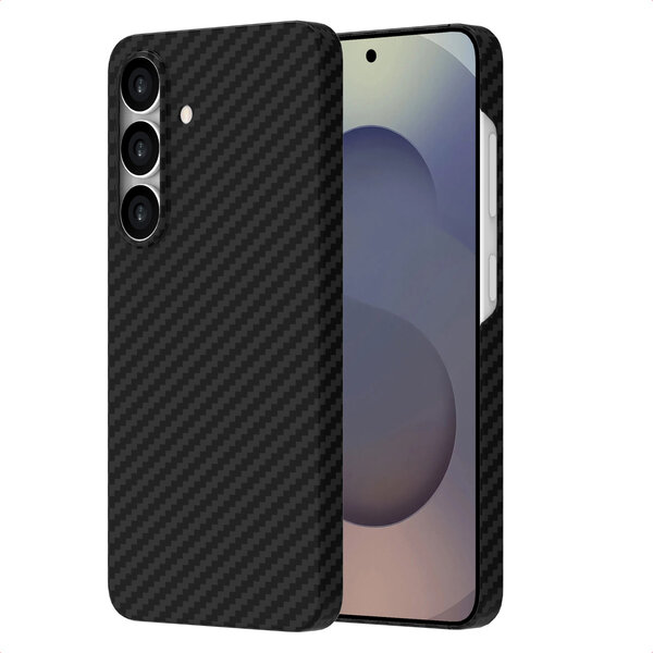 Accezz - MagSafe Kevlar Backcover voor Samsung Galaxy S25 - Black