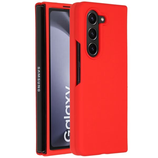 Accezz - Liquid Silicone Backcover voor Samsung Galaxy Z Fold 5 - Red