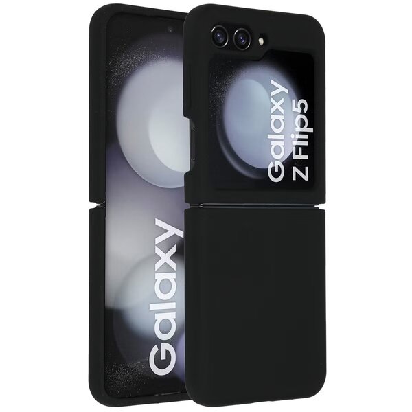 Accezz - Liquid Silicone Backcover voor Samsung Galaxy Z Flip 5 - Black