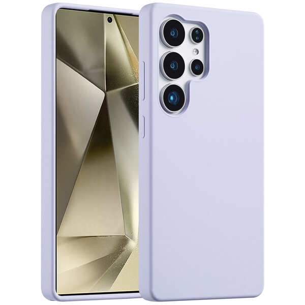 Accezz - Liquid Silicone Backcover voor Samsung Galaxy S25 Ultra - Purple