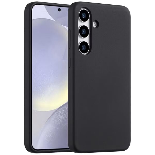 Accezz - Liquid Silicone Backcover voor Samsung Galaxy S25 Plus - Black