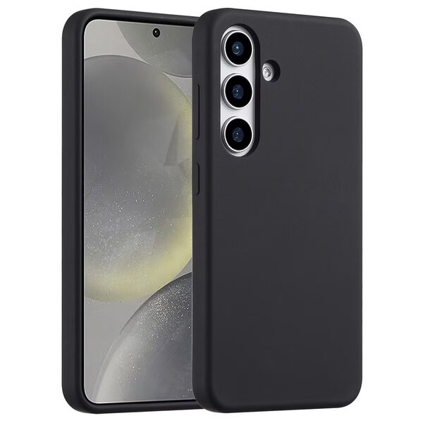 Accezz - Liquid Silicone Backcover voor Samsung Galaxy S25 - Black