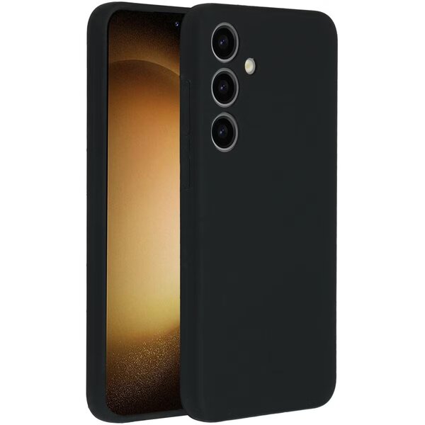 Accezz - Liquid Silicone Backcover voor Samsung Galaxy S24 Plus - Black
