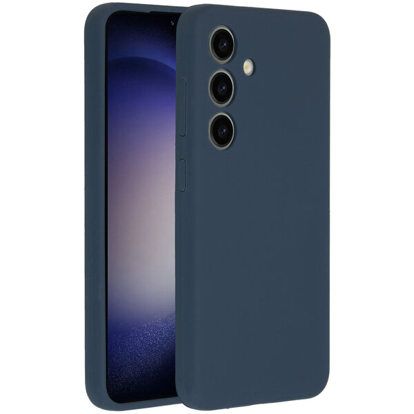 Accezz - Liquid Silicone Backcover voor Samsung Galaxy S24 - Dark Blue