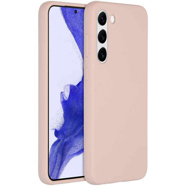 Accezz - Liquid Silicone Backcover voor Samsung Galaxy S23 Plus - Pink