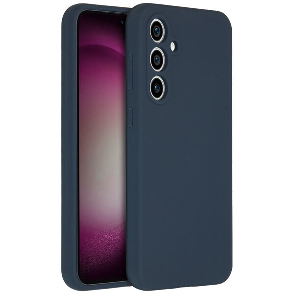 Accezz - Liquid Silicone Backcover voor Samsung Galaxy S23 FE - Dark Blue