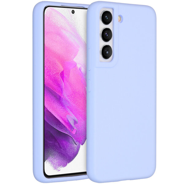 Accezz - Liquid Silicone Backcover voor Samsung Galaxy S22 - Purple