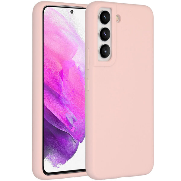 Accezz - Liquid Silicone Backcover voor Samsung Galaxy S22 - Pink