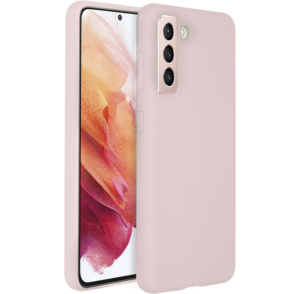 Accezz - Liquid Silicone Backcover voor Samsung Galaxy S21 - Pink