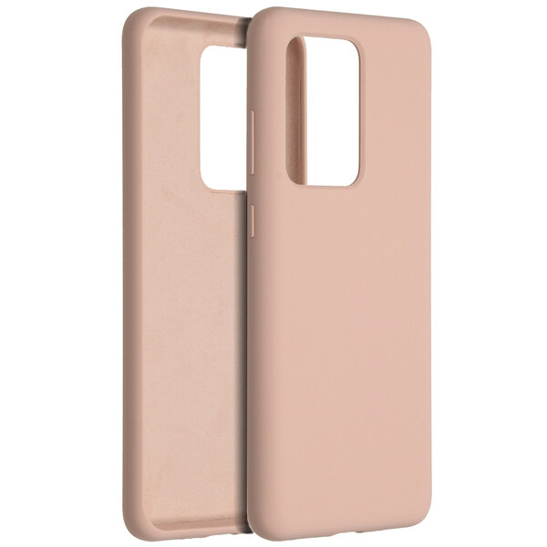 Accezz - Liquid Silicone Backcover voor Samsung Galaxy S20 Ultra - Pink