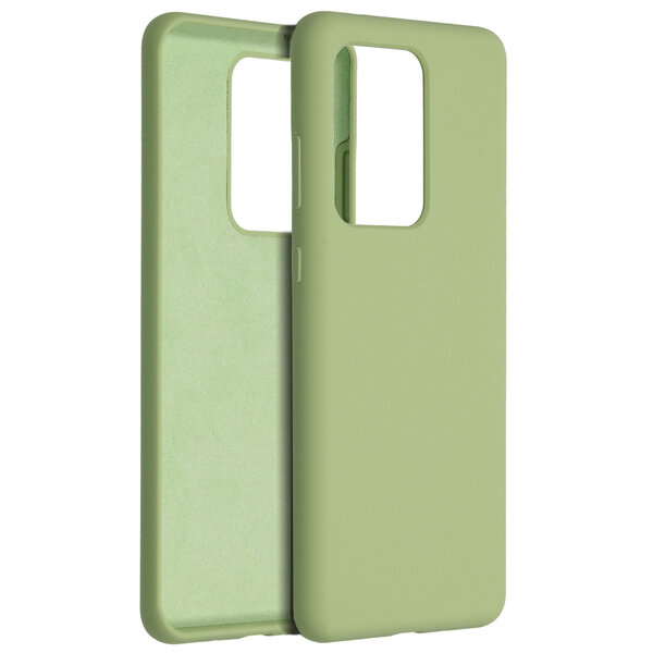 Accezz - Liquid Silicone Backcover voor Samsung Galaxy S20 Ultra - Green