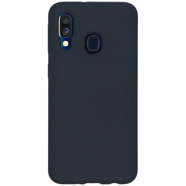 Accezz - Liquid Silicone Backcover voor Samsung Galaxy A40 - Dark Blue
