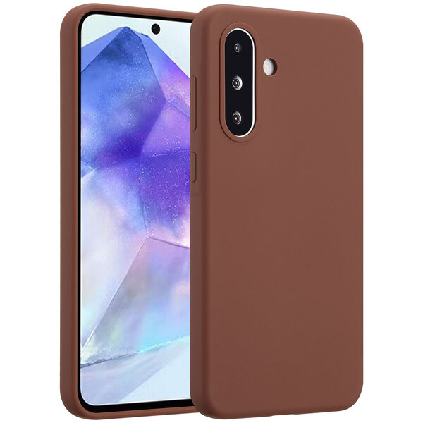 Accezz - Liquid Silicone Backcover voor Samsung Galaxy A36 / A56 - New Tea Brown