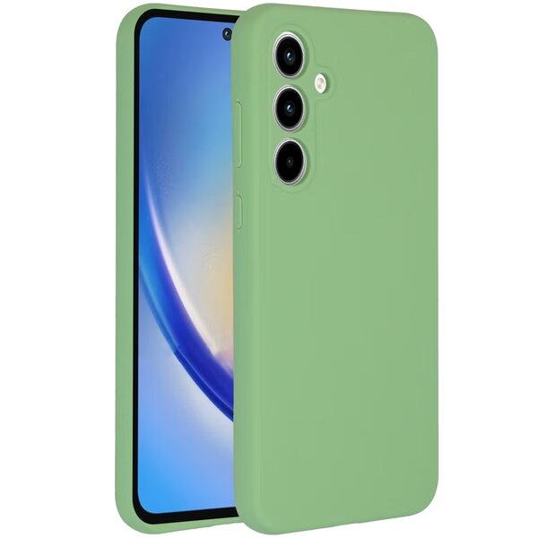 Accezz - Liquid Silicone Backcover voor Samsung Galaxy A35 - Green