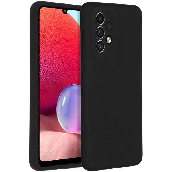 Accezz - Liquid Silicone Backcover for Samsung Galaxy A33 - Black
