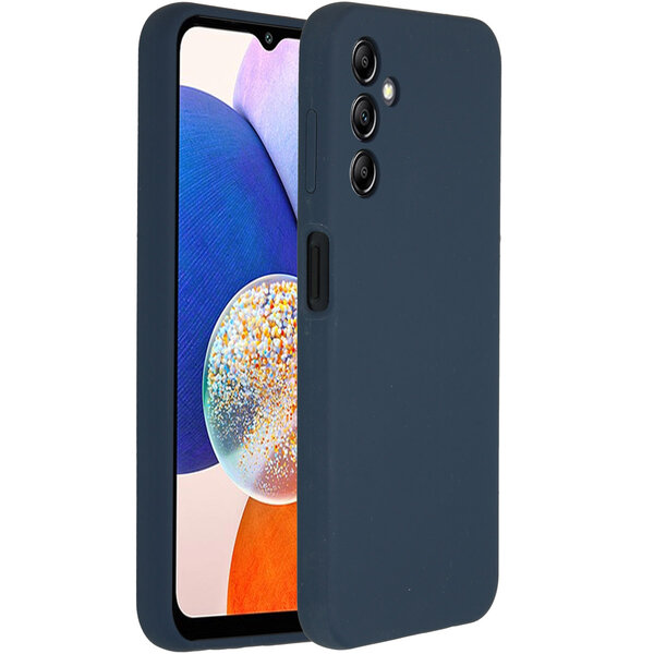 Accezz - Liquid Silicone Backcover voor Samsung Galaxy A14 (5G) - Dark Blue