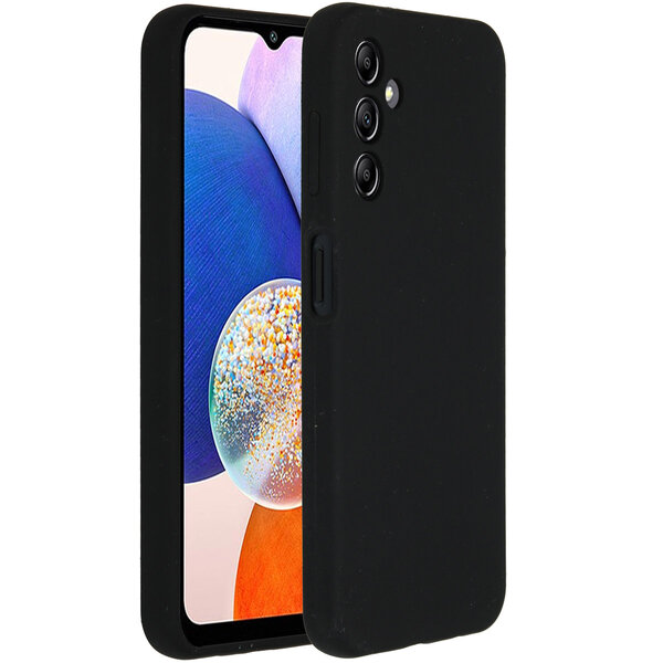 Accezz - Liquid Silicone Backcover voor Samsung Galaxy A14 (5G) - Black