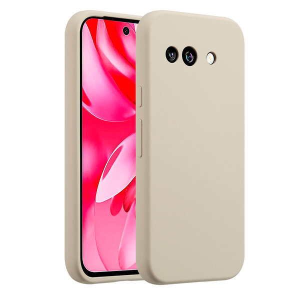 Accezz - Liquid Silicone Backcover voor Google Pixel 9A - Stone