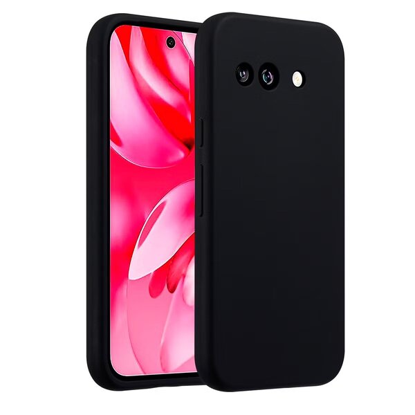 Accezz - Liquid Silicone Backcover voor Google Pixel 9A - Black