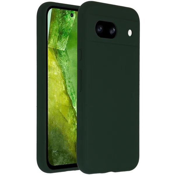 Accezz - Liquid Silicone Backcover voor Google Pixel 8a - Dark Green