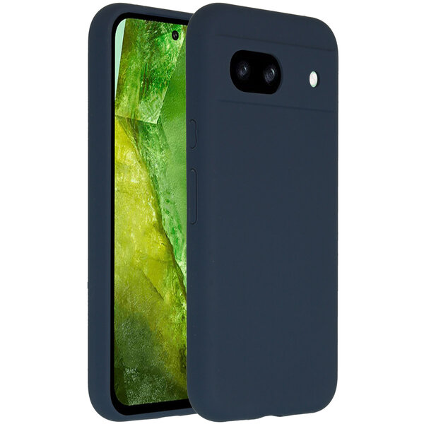 Accezz - Liquid Silicone Backcover voor Google Pixel 8a - Dark Blue