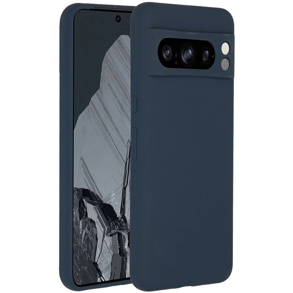 Accezz - Liquid Silicone Backcover voor Google Pixel 8 Pro - Dark Blue