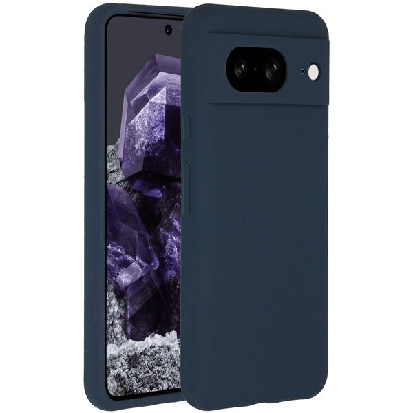 Accezz - Liquid Silicone Backcover voor Google Pixel 8 - Dark Blue