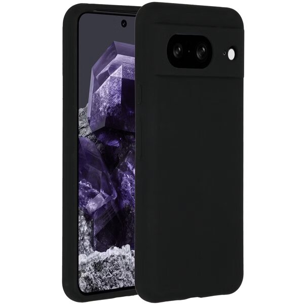 Accezz - Liquid Silicone Backcover voor Google Pixel 8 - Black